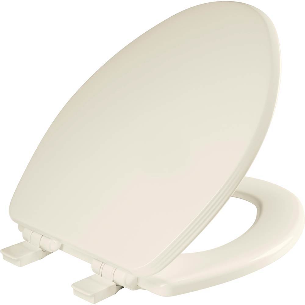 Bemis Ashland Elongated Enameled Wood Toilet Seat in Biscuit with STA-TITE Seat Fastening System, Easy-Clean and Whisper-Close