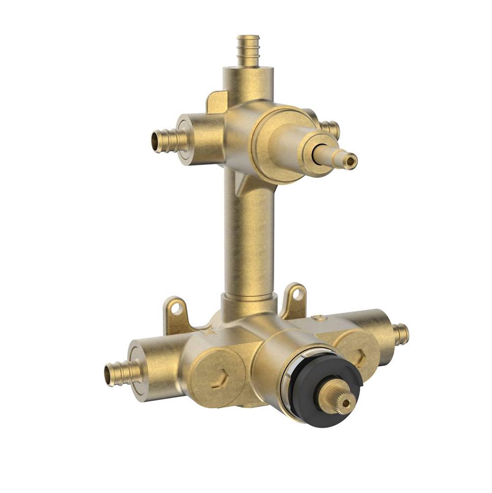 Belanger 3-Way Diverter Thermo Valve Rough-In For PEX Connection w/Check Stops