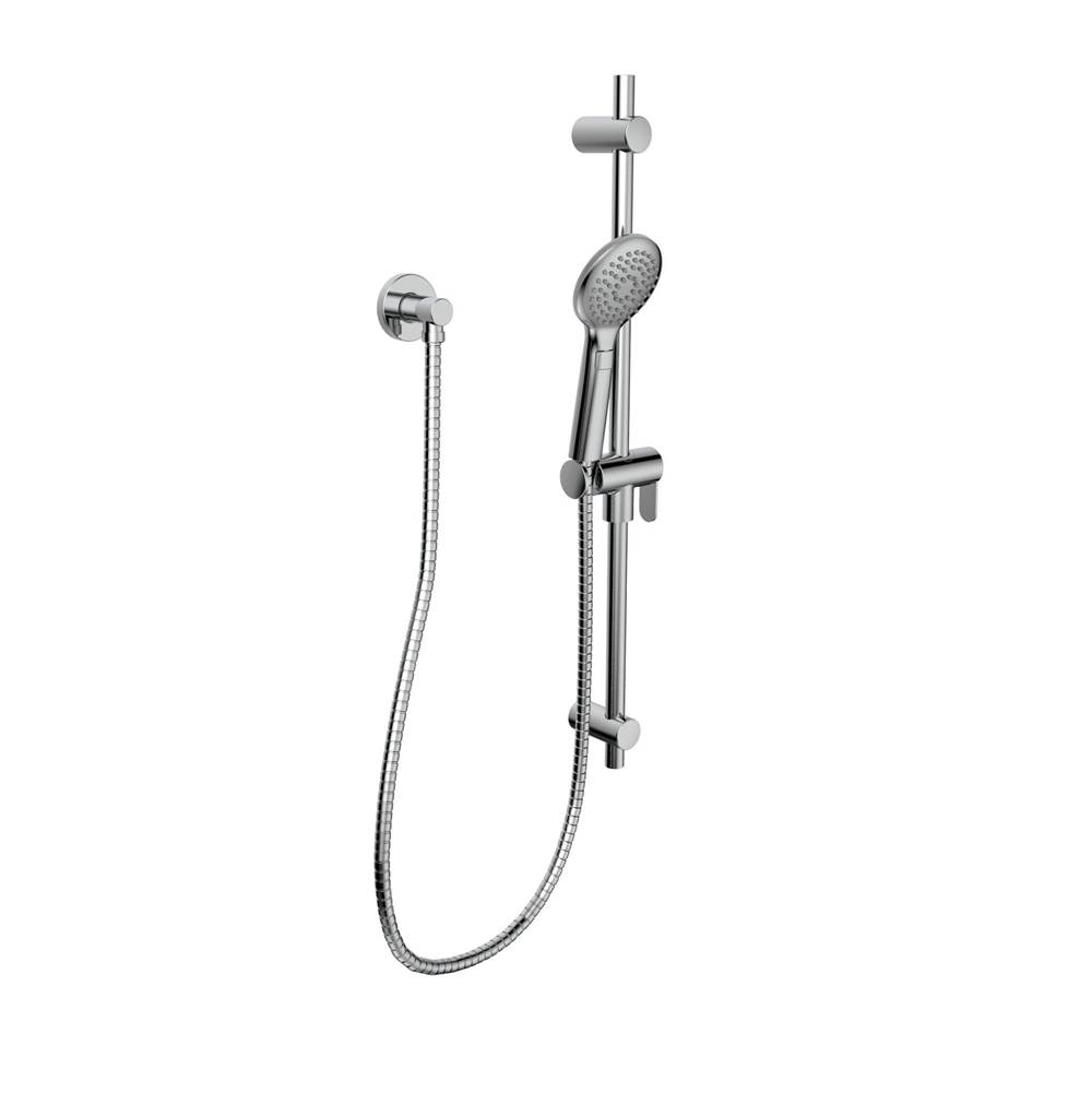 Belanger Sliding Bar Kit (Round) with Dual Function Hand Shower, Water Supply Elbow and Flexible Hose