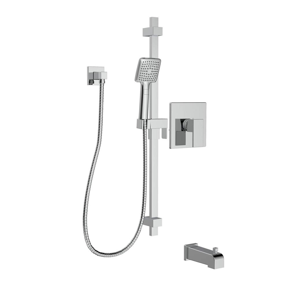 Belanger AXO Tub/Shower Faucet Trim Kit w/PB Thermo Valve Trim, Diverter Spout & Hand Shower  - Valve Required