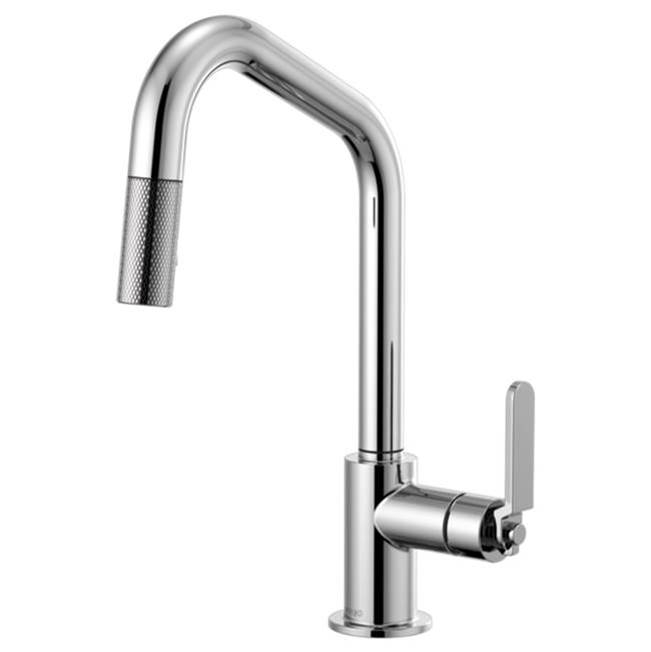 Brizo Canada Angled Spout Pull-Down, Industrial Handle