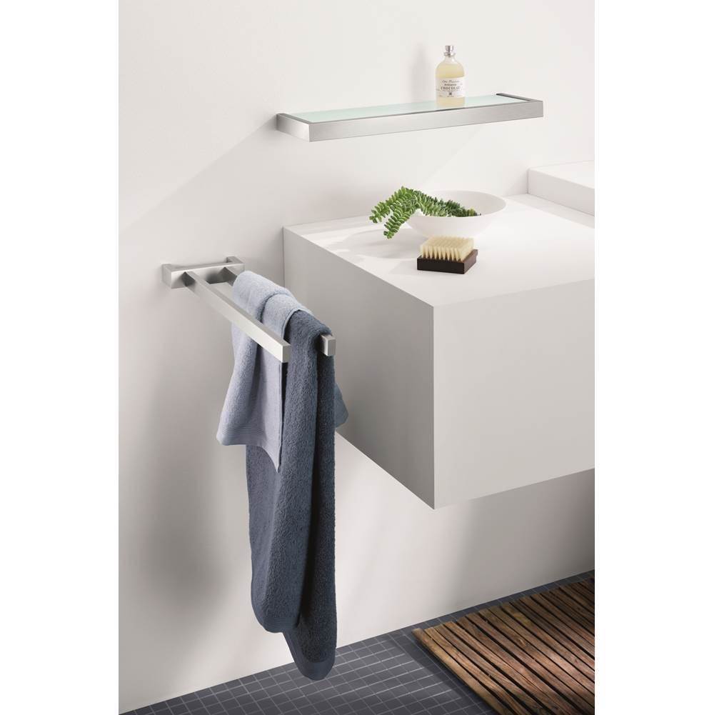 Zack 18.5'' x 5'' Linea Bathroom Shelf - Stainless Steel