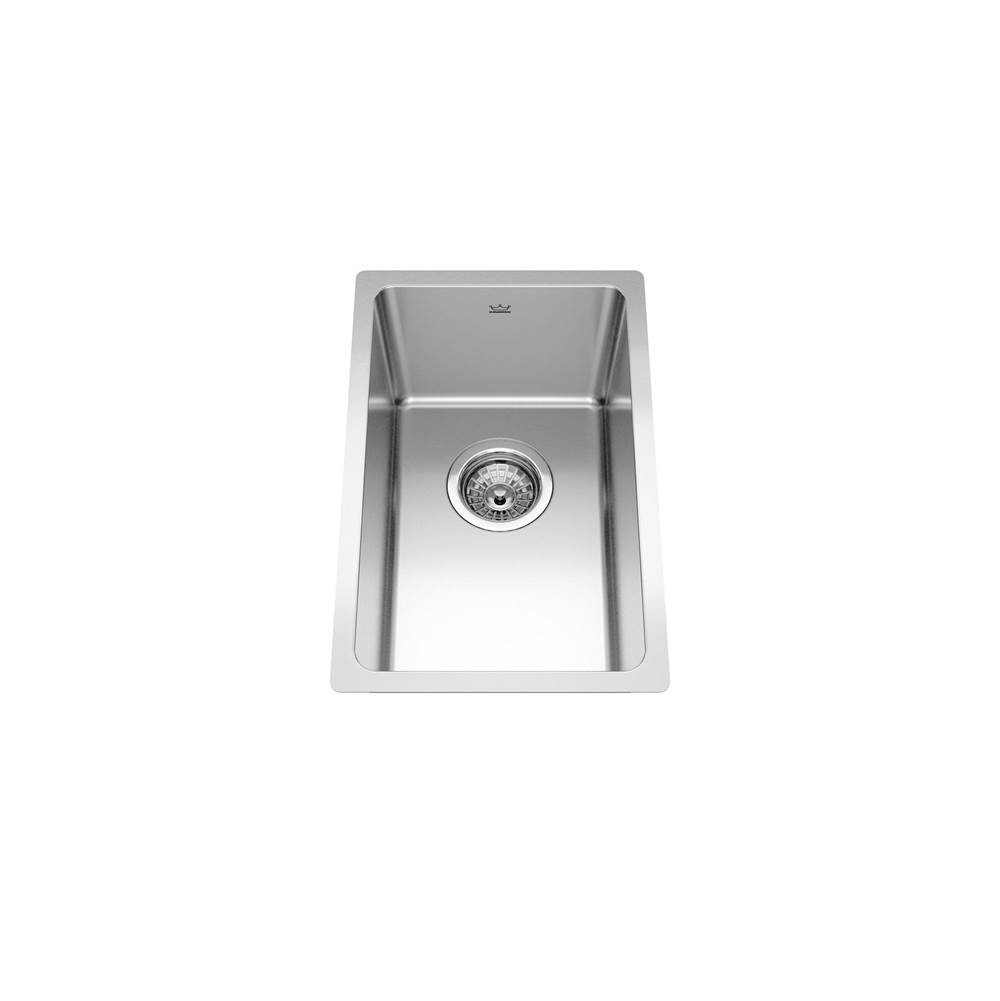 Kindred Canada Brookmore 11.6-in LR x 18.2-in FB Undermount Single Bowl Stainless Steel Kitchen Sink