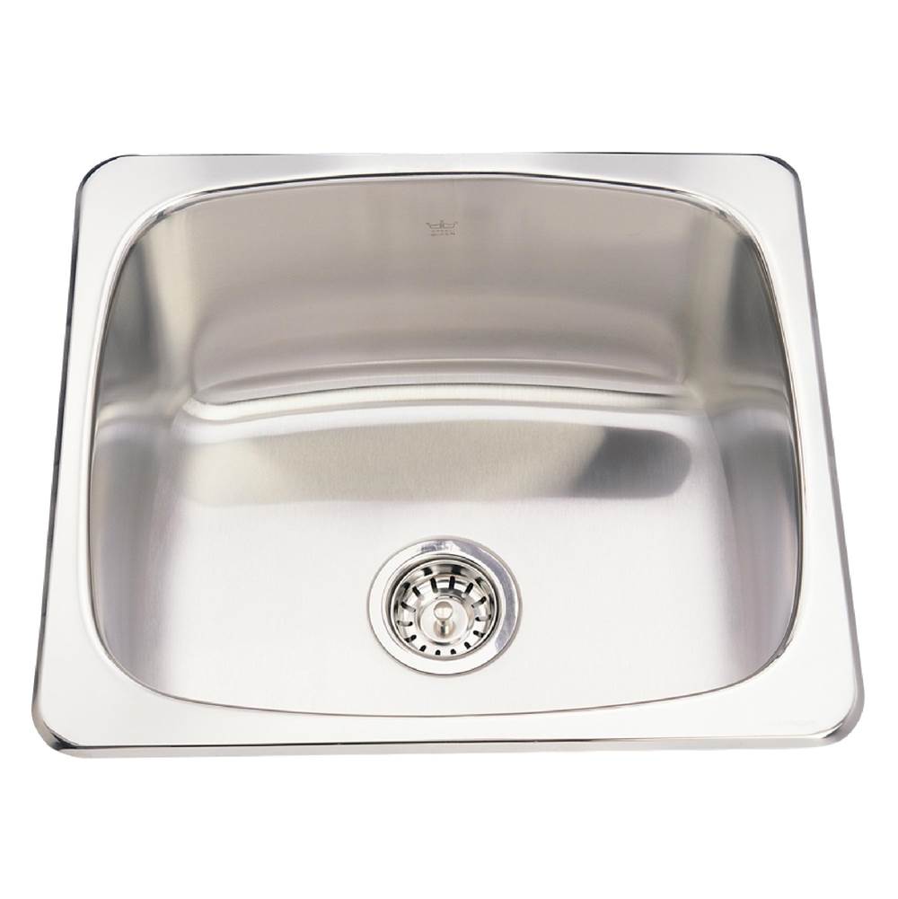 Kindred Canada Kindred Utility Collection 20.13-in LR x 18.13-in FB Drop In Single Bowl Stainless Steel Laundry Sink