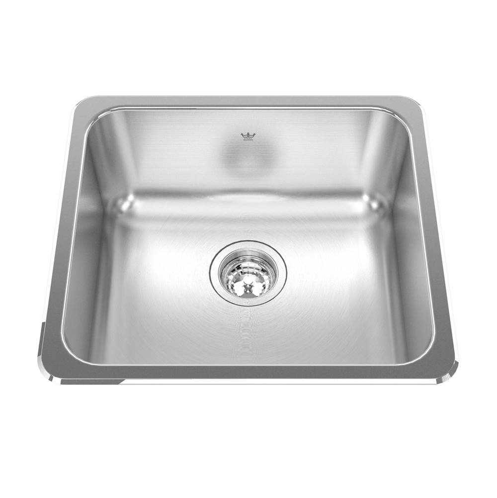 Kindred Canada Steel Queen 20.13-in LR x 18.13-in FB Drop In Single Bowl Stainless Steel Kitchen Sink