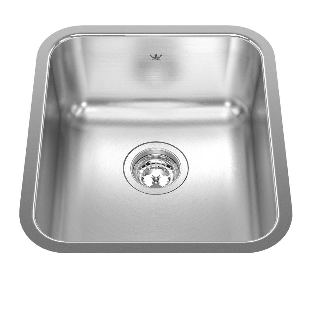 Kindred Canada Steel Queen 15.75-in LR x 17.75-in FB Undermount Single Bowl Stainless Steel Hospitality Sink