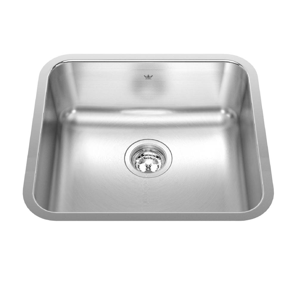 Kindred Canada Steel Queen 19.75-in LR x 17.75-in FB Undermount Single Bowl Stainless Steel Kitchen Sink