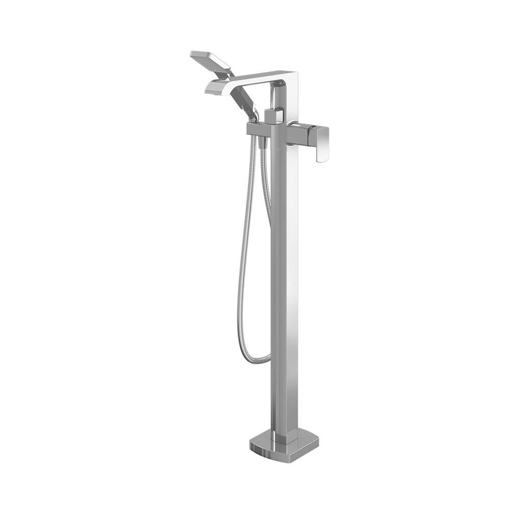 Kalia SPEC SOBRIO™ Floormount Tub Filler with Handshower - Cartridge Included Without Rough-In - Chrome