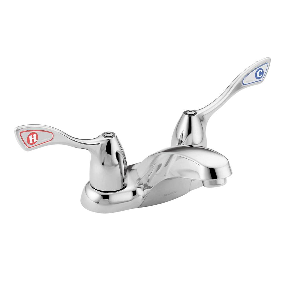 Moen Canada 4 in. Centerset 2-Handle High-Arc Bathroom Faucet in Chrome