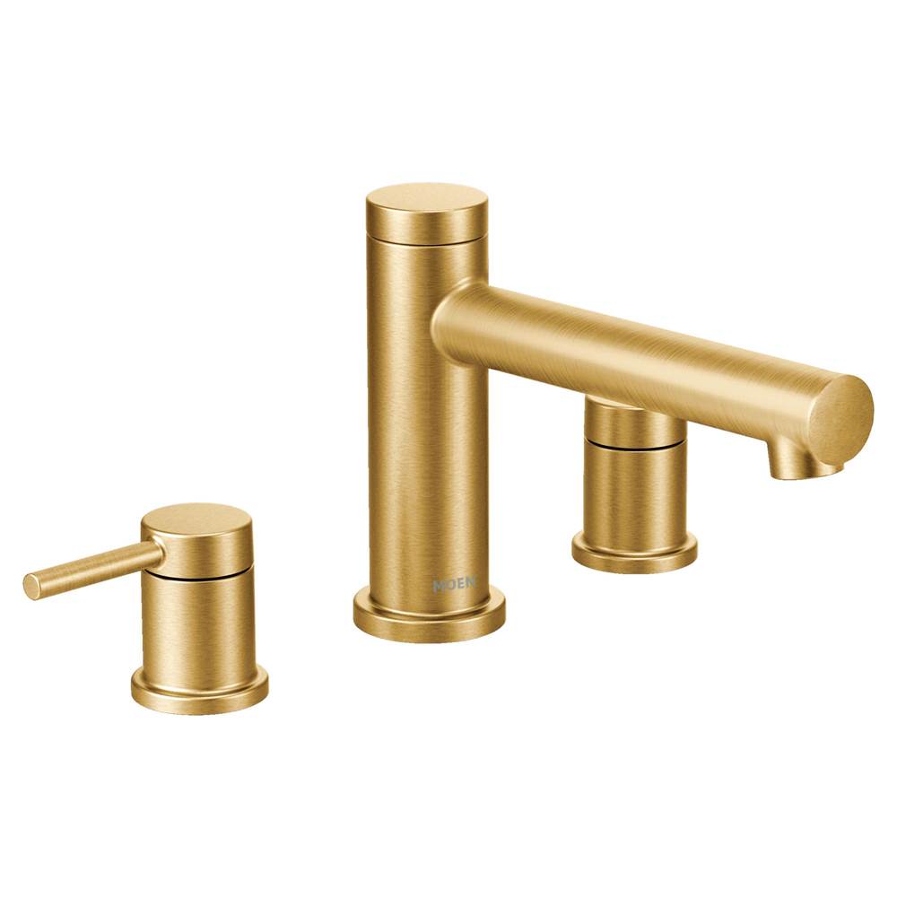 Moen Canada Align Brushed Gold Two-Handle Non Diverter Roman Tub Faucet