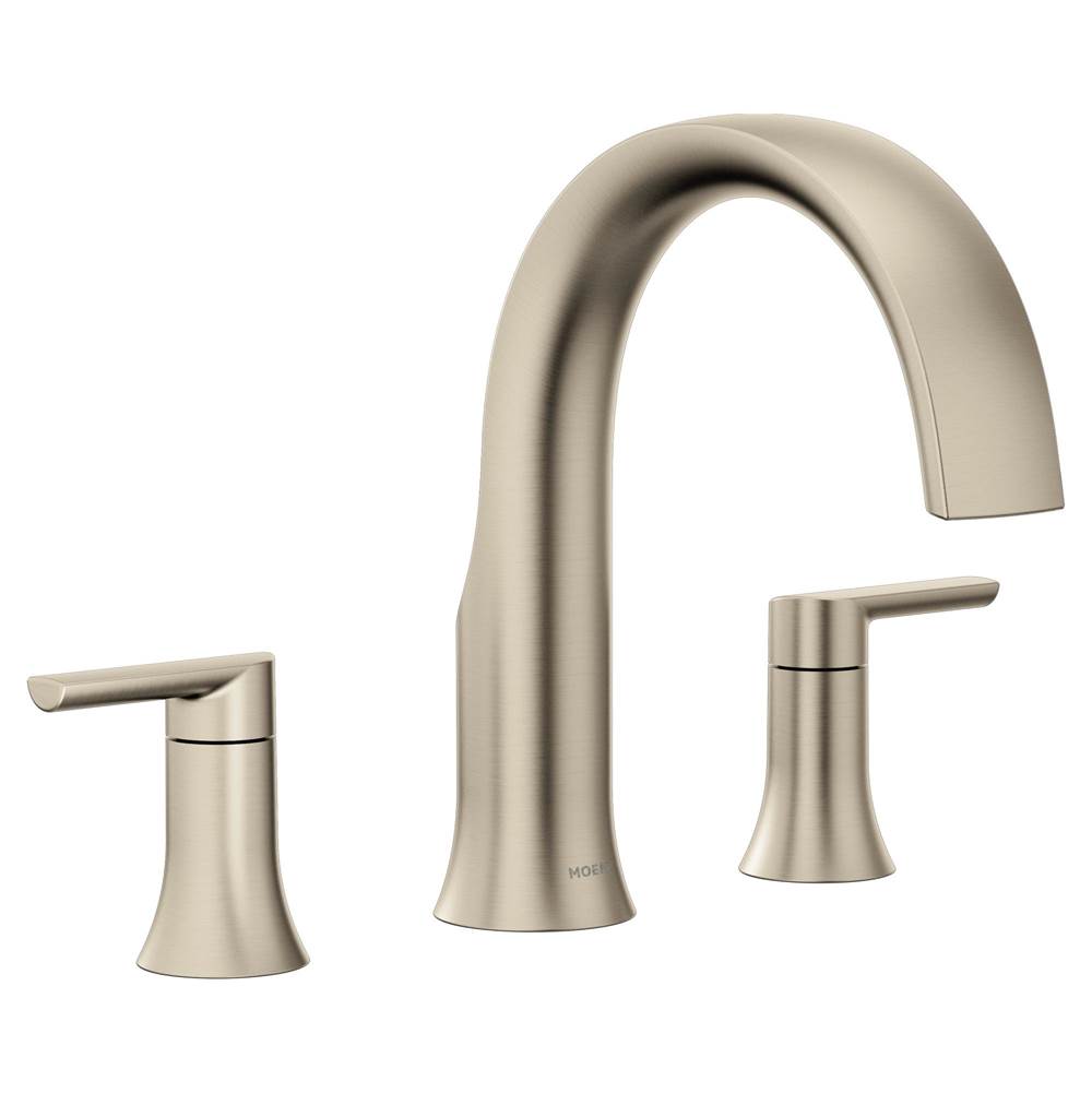 Moen Canada Doux Brushed Nickel Two-Handle High Arc Roman Tub Faucet