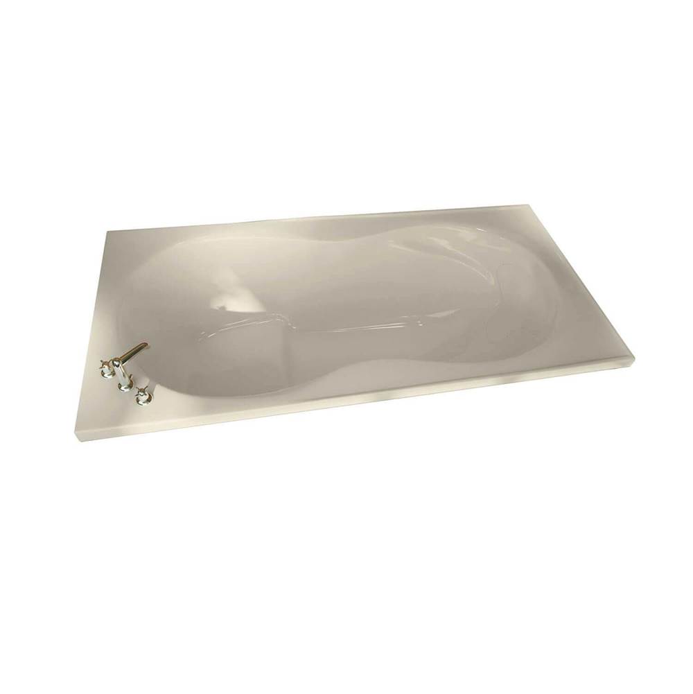 Maax Canada Melodie 65.875 in. x 32.75 in. Alcove Bathtub with Combined Hydromax/Aerofeel System Center Drain in Bone