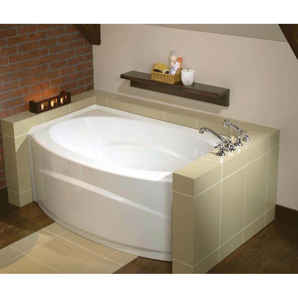 Maax Canada Islander AFR - DTF 60 in. x 38 in. Alcove Bathtub with Aeroeffect System Right Drain in White