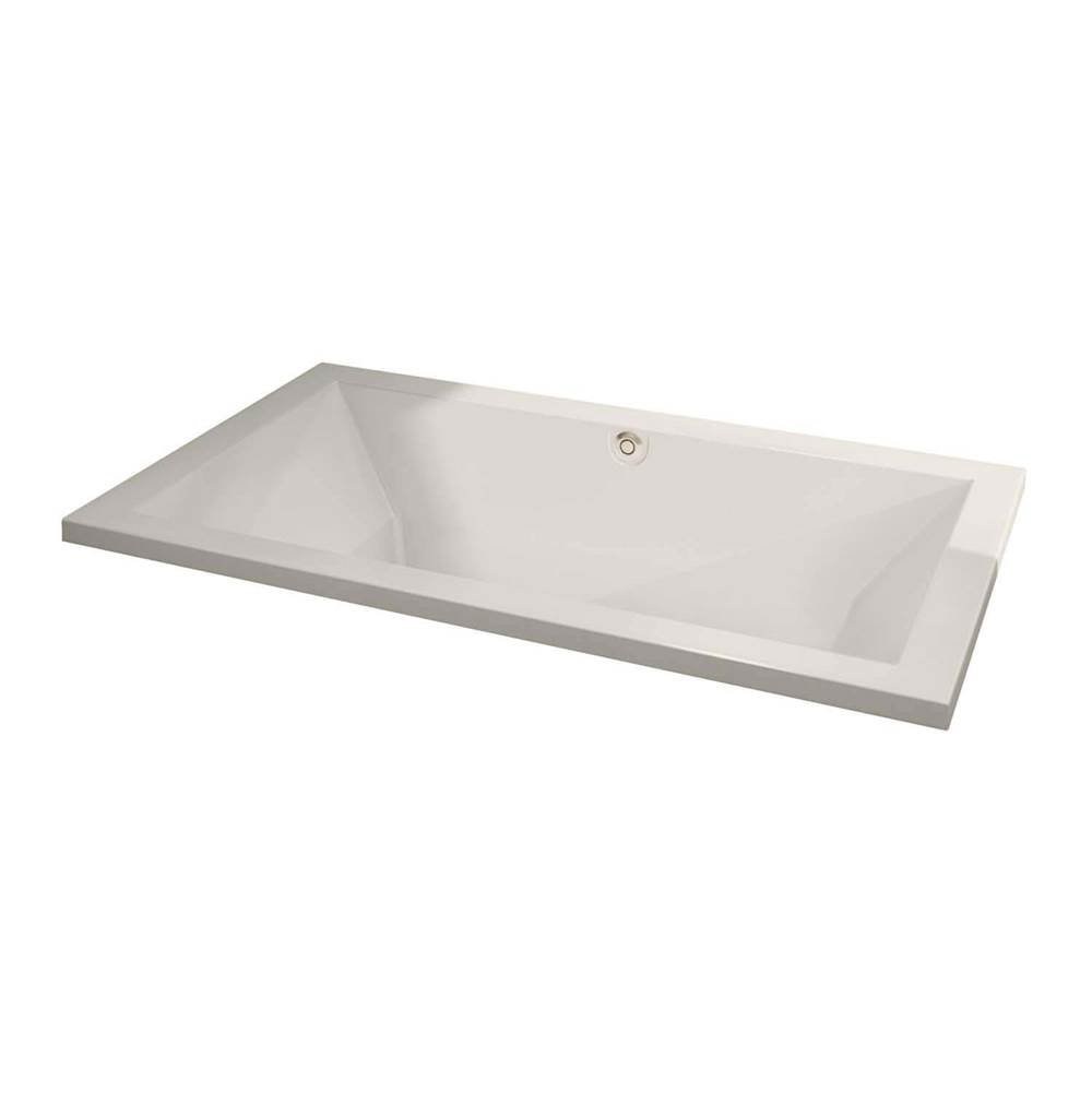 Maax Canada Aiiki 72 in. x 42 in. Drop-in Bathtub with Combined Hydrofeel/Aerofeel System Center Drain in Biscuit