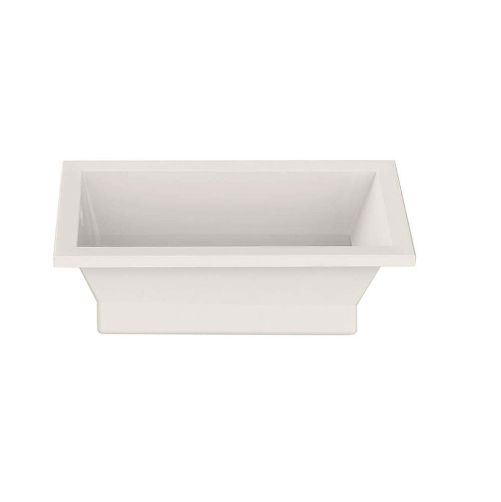Maax Canada Aiiki 66 in. x 36 in. Drop-in Bathtub with End Drain in Biscuit
