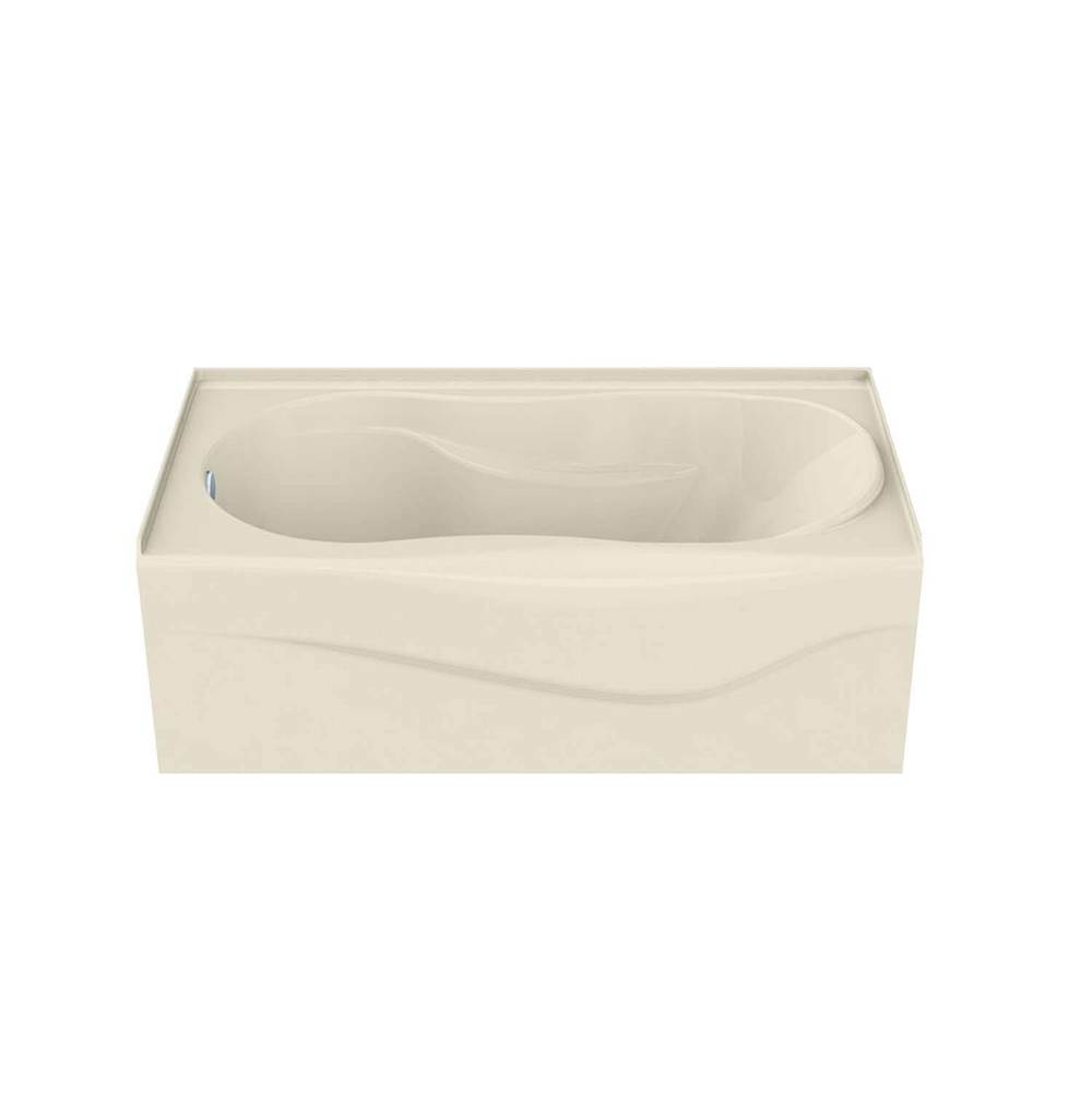 Maax Canada Vichy 59.875 in. x 33.375 in. Alcove Bathtub with Combined Whirlpool/Aeroeffect System Right Drain in Bone