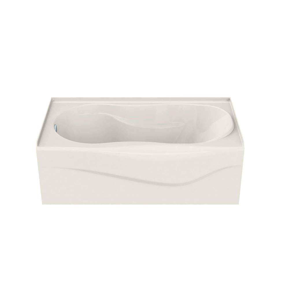 Maax Canada Vichy 59.875 in. x 33.375 in. Alcove Bathtub with Left Drain in Biscuit