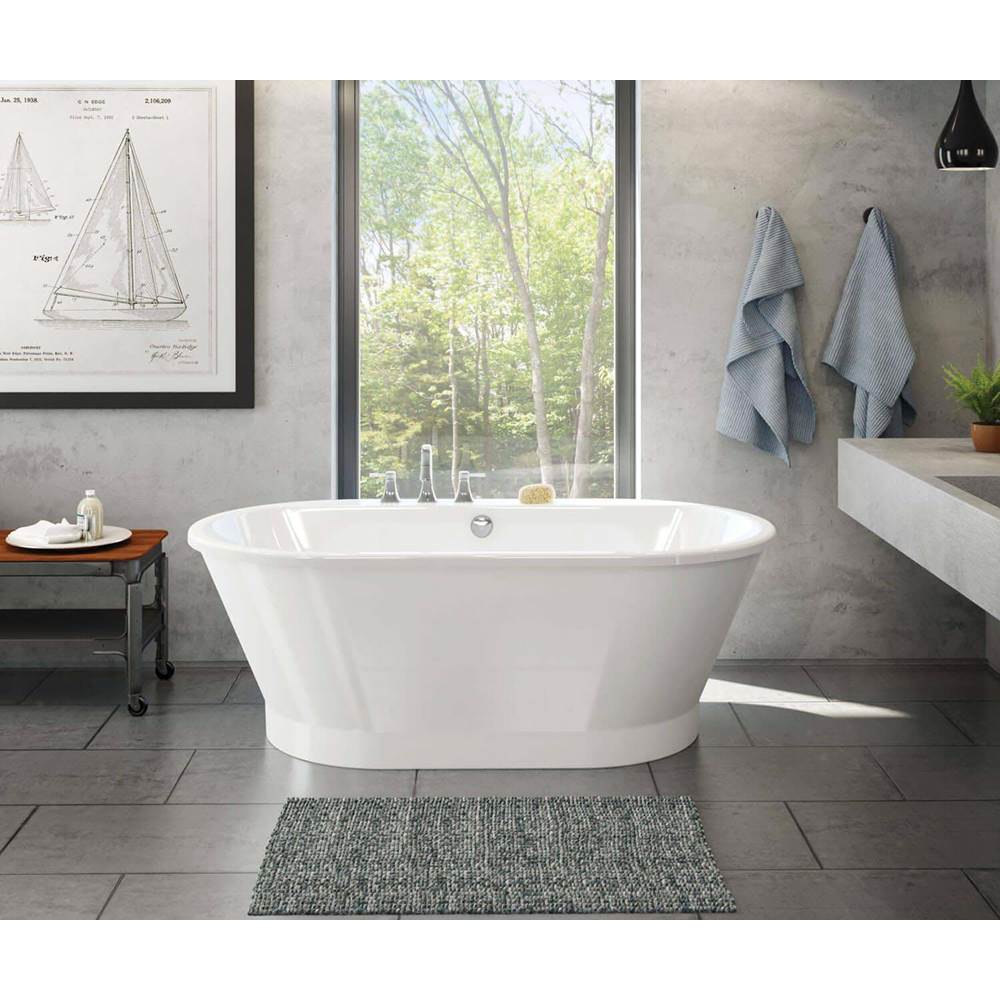 Maax Canada Brioso 66 in. x 36 in. Freestanding Bathtub with Center Drain in White
