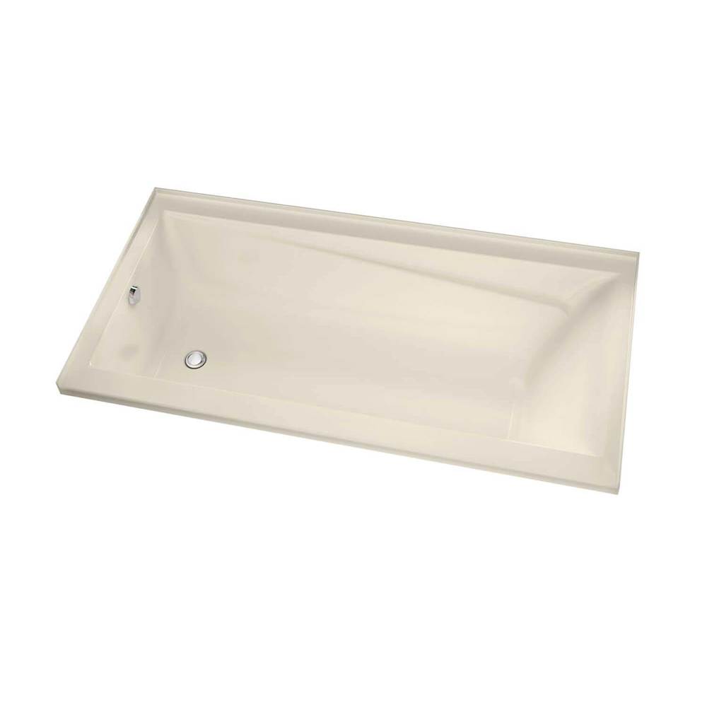 Maax Canada Exhibit IF 59.75 in. x 31.875 in. Alcove Bathtub with Whirlpool System Left Drain in Bone