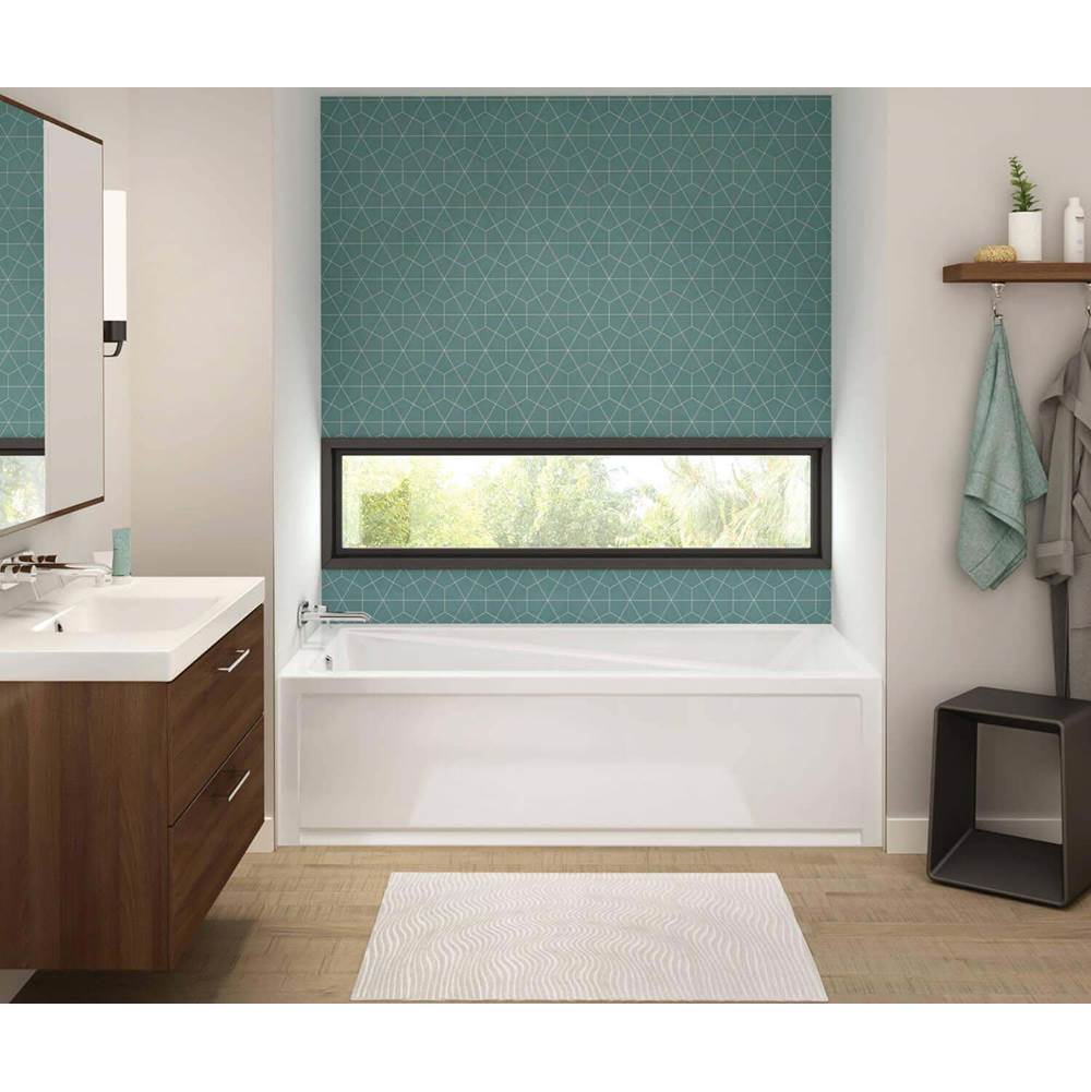Maax Canada Exhibit IFS 71.875 in. x 42 in. Alcove Bathtub with Combined Whirlpool/Aeroeffect System Right Drain in White
