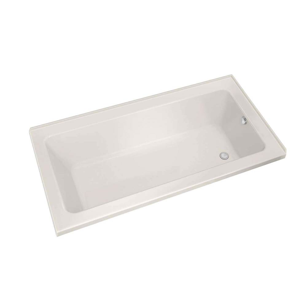 Maax Canada Pose IF 59.625 in. x 29.875 in. Corner Bathtub with Whirlpool System Right Drain in Biscuit