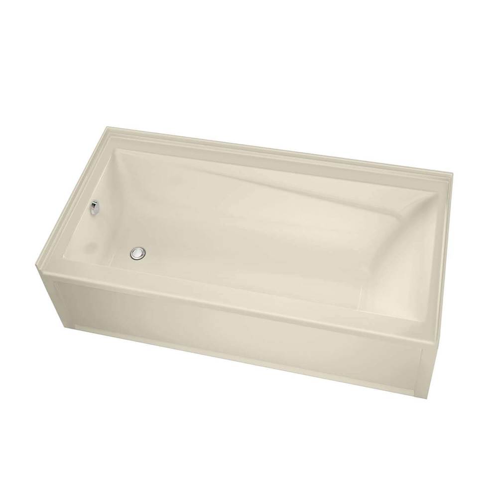 Maax Canada Exhibit IFS DTF 59.875 in. x 36 in. Alcove Bathtub with Combined Whirlpool/Aeroeffect System Right Drain in Bone