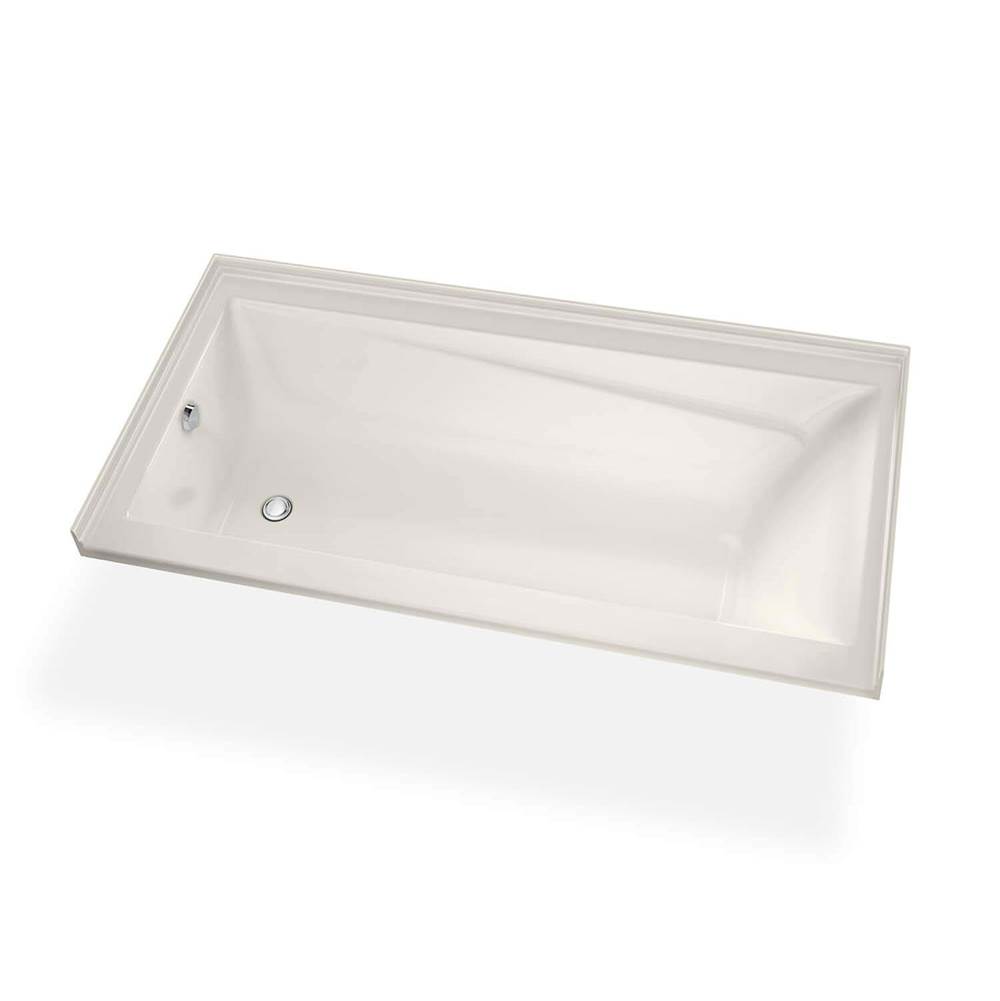 Maax Canada Exhibit IF DTF 59.875 in. x 42 in. Alcove Bathtub with Whirlpool System Left Drain in Biscuit