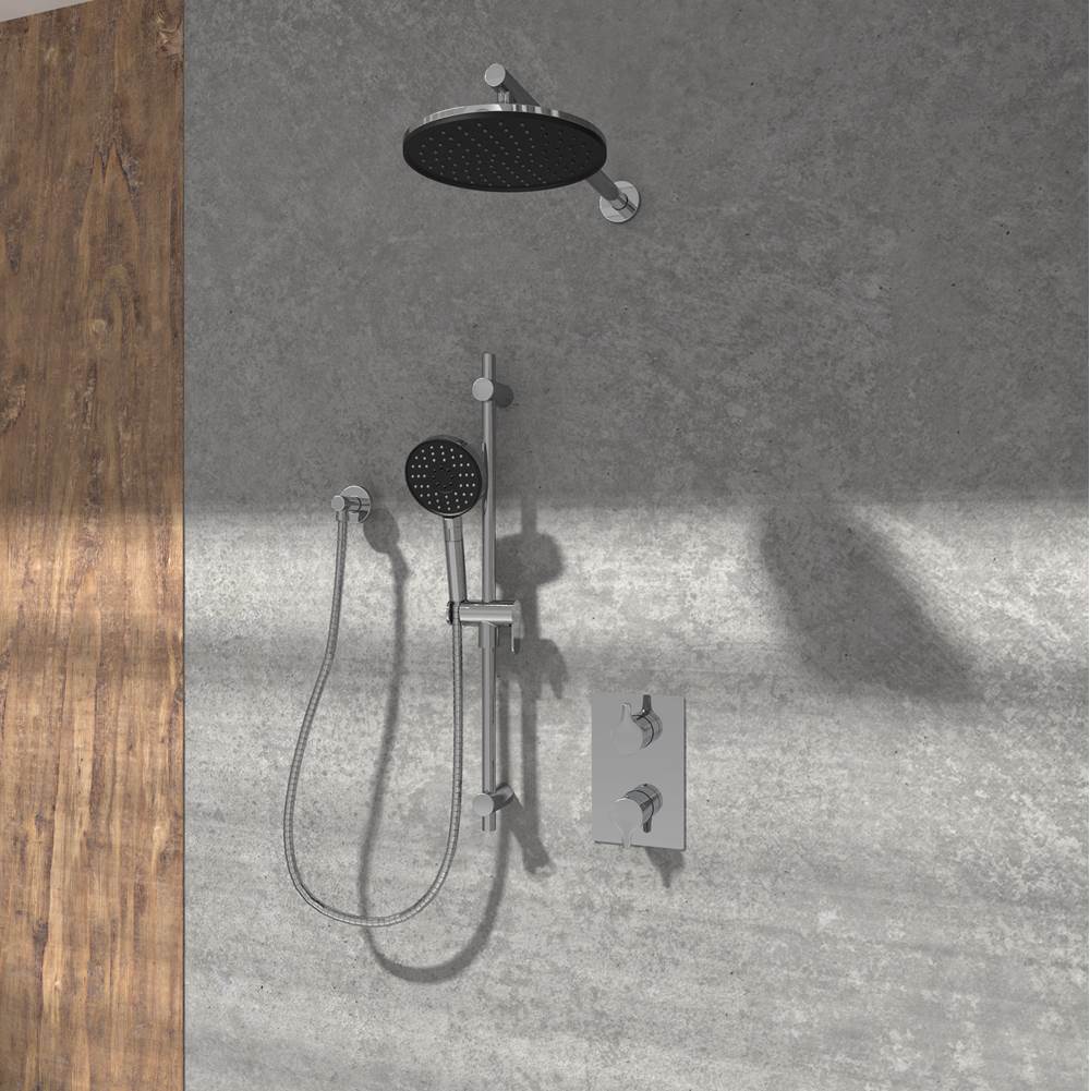 Nobua Kit: Shower Faucet - Trim for Thermostatic 2-way diverter valve