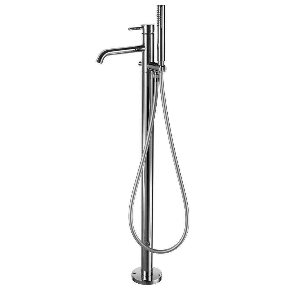 Palazzani DIGIT - IDROTECH - Free standing tub filler faucet with diverter for handshower (Chrome).  42 x 7 x 12  15lbs
