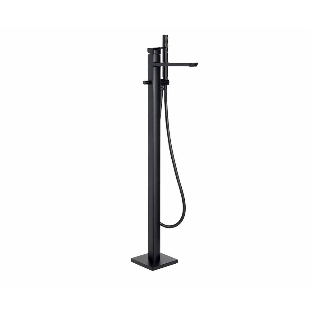 Palazzani MIS, Free standing tub faucet with handshower. (BLACK MAT)