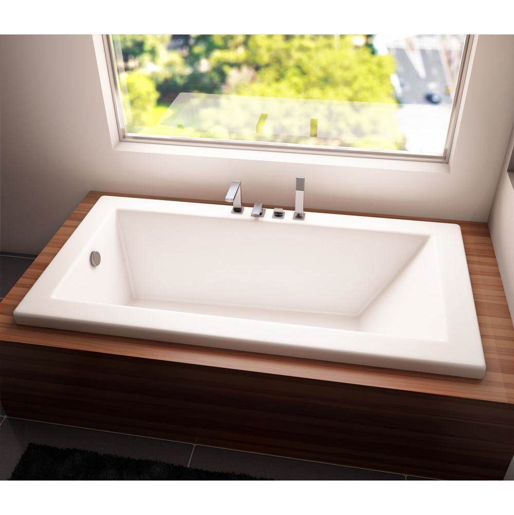 Produits Neptune ZEN bathtub 32x60 with armrests and 1'' top lip, Whirlpool/Activ-Air, White