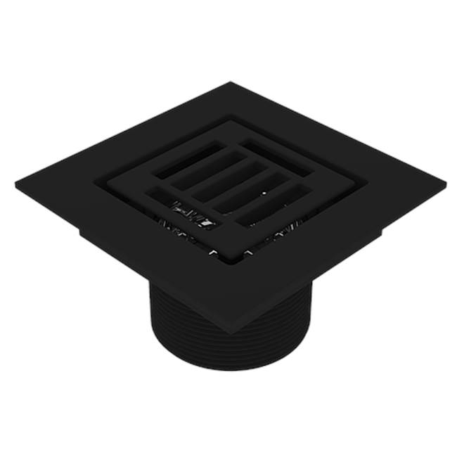 Serenity 2'' Outlet, Slotted Square - Matte Black