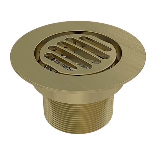 Serenity 2'' Outlet, Slotted Round - Brushed Gold