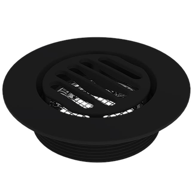 Serenity 3'' Outlet, Slotted Round - Matte Black