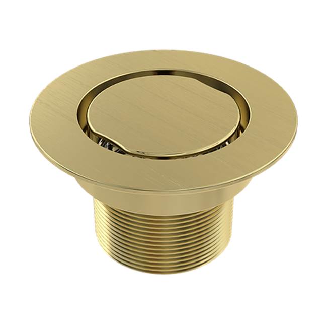 Serenity 2'' Outlet, Flat Round - Brushed Gold