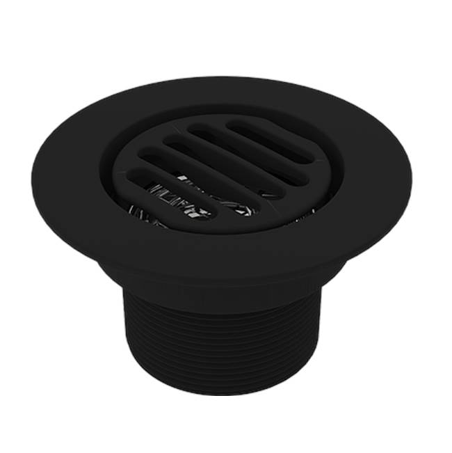 Serenity 2'' Outlet, Slotted Round - Matte Black