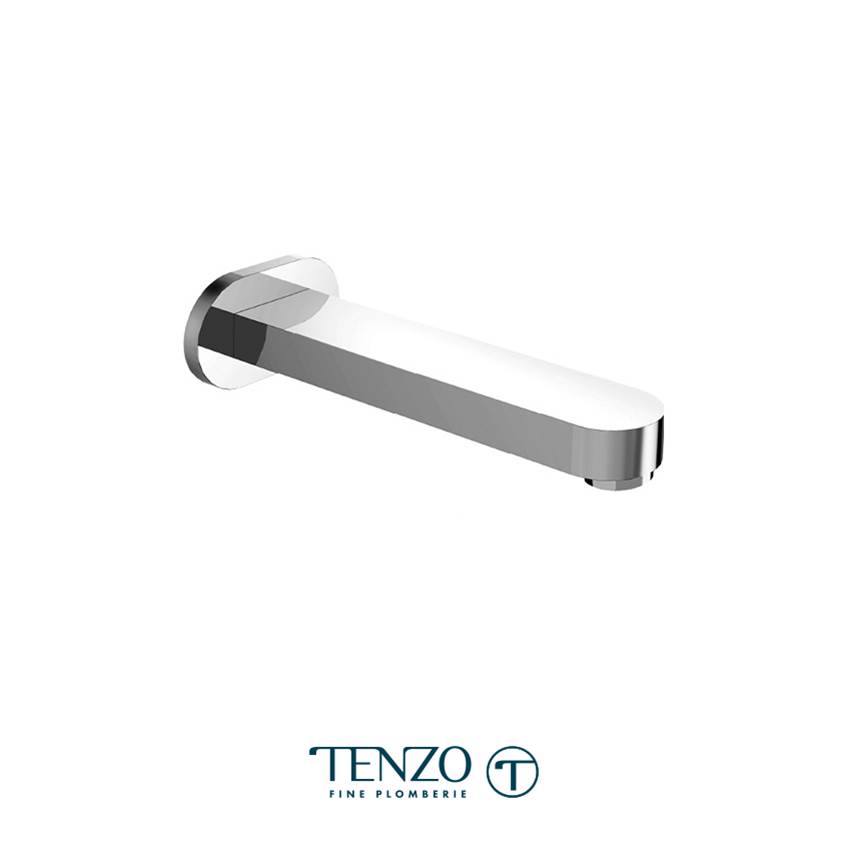 Tenzo Wall mount spout 18cm (7in) brass matte black