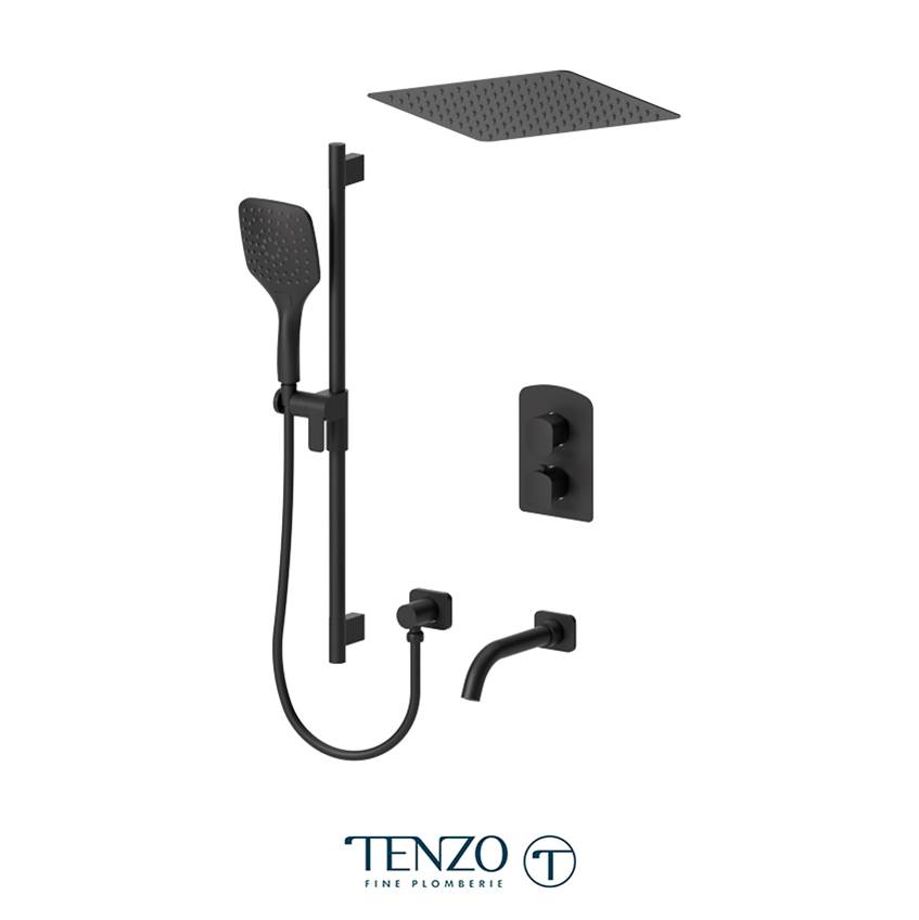 Tenzo Delano T-Box kit 3 functions pres bal matte black finish