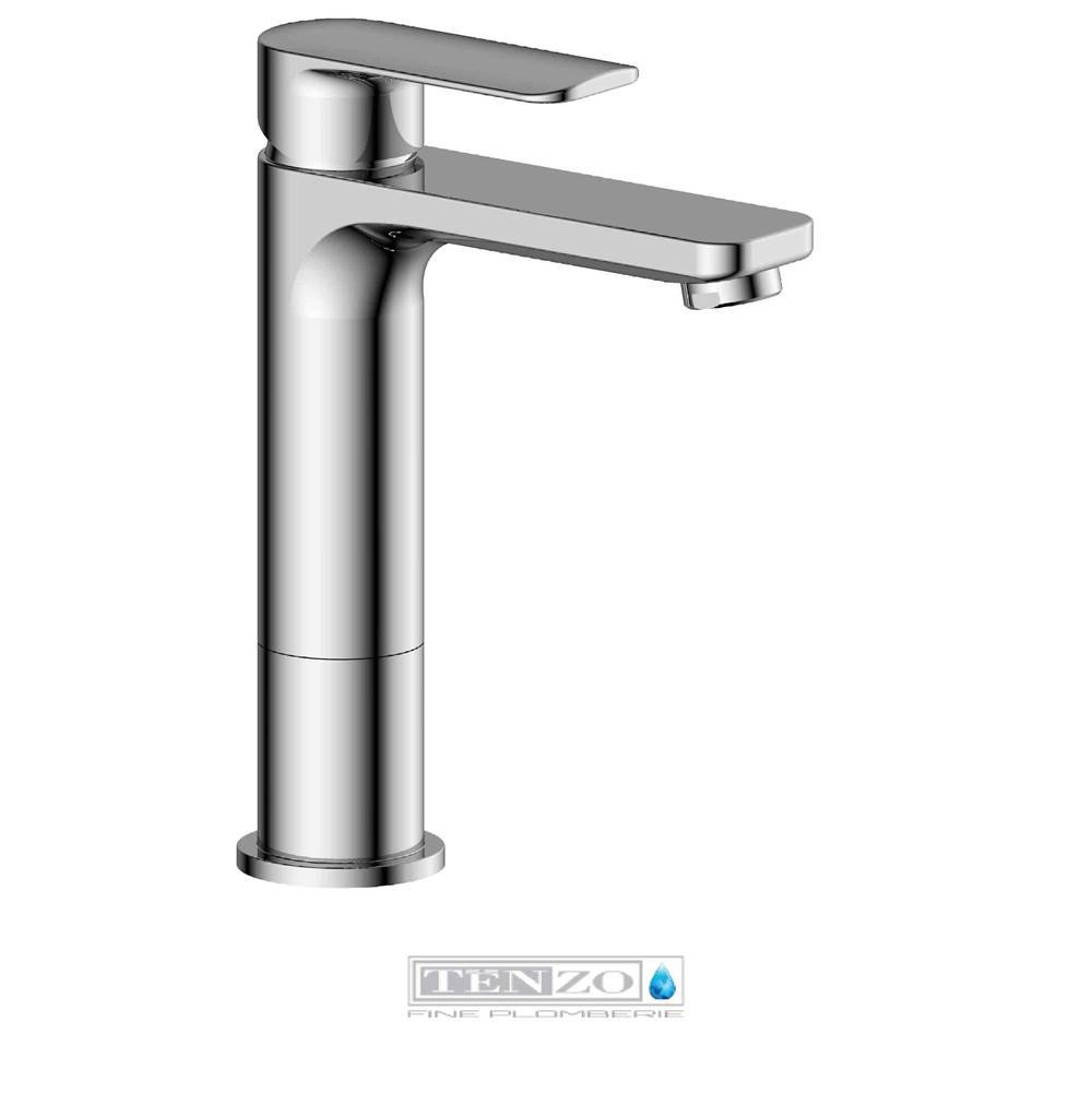 Tenzo Delano single hole tall lavatory faucet chrome with (W/O overflow) drain