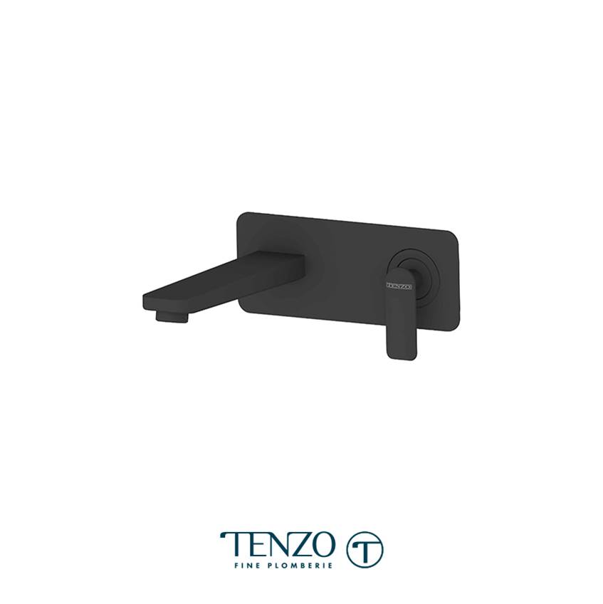 Tenzo Wall mount lavatory faucet Delano matte black